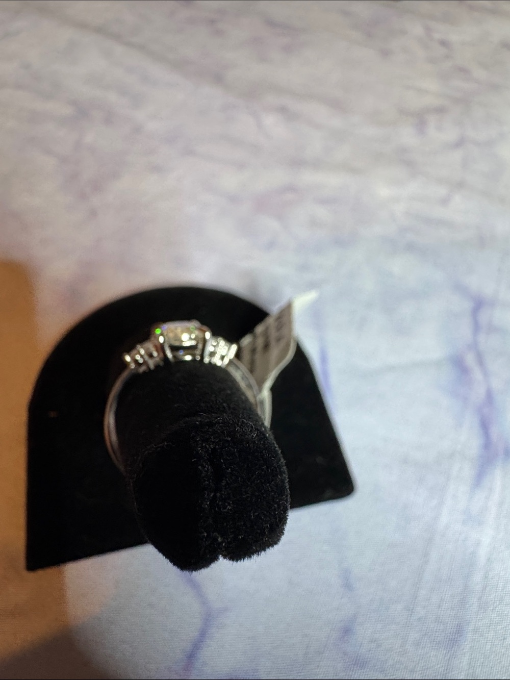 Oval Cut Moissanite DiamondRing in 925 Sterling Silver - Picture 3 of 4